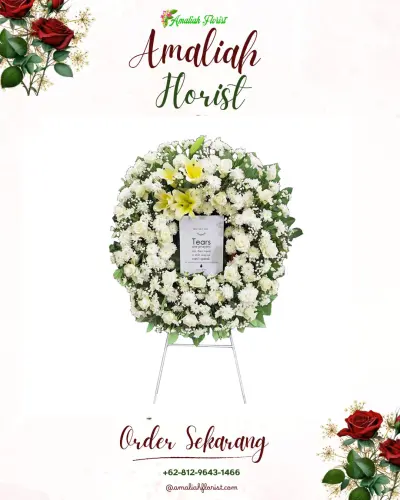 Krans Bunga Duka Cita di Babakan